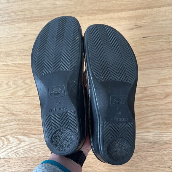Finn Comfort Brown Leather Thong Sandals Women's Size 40 - Picture 9 of 10